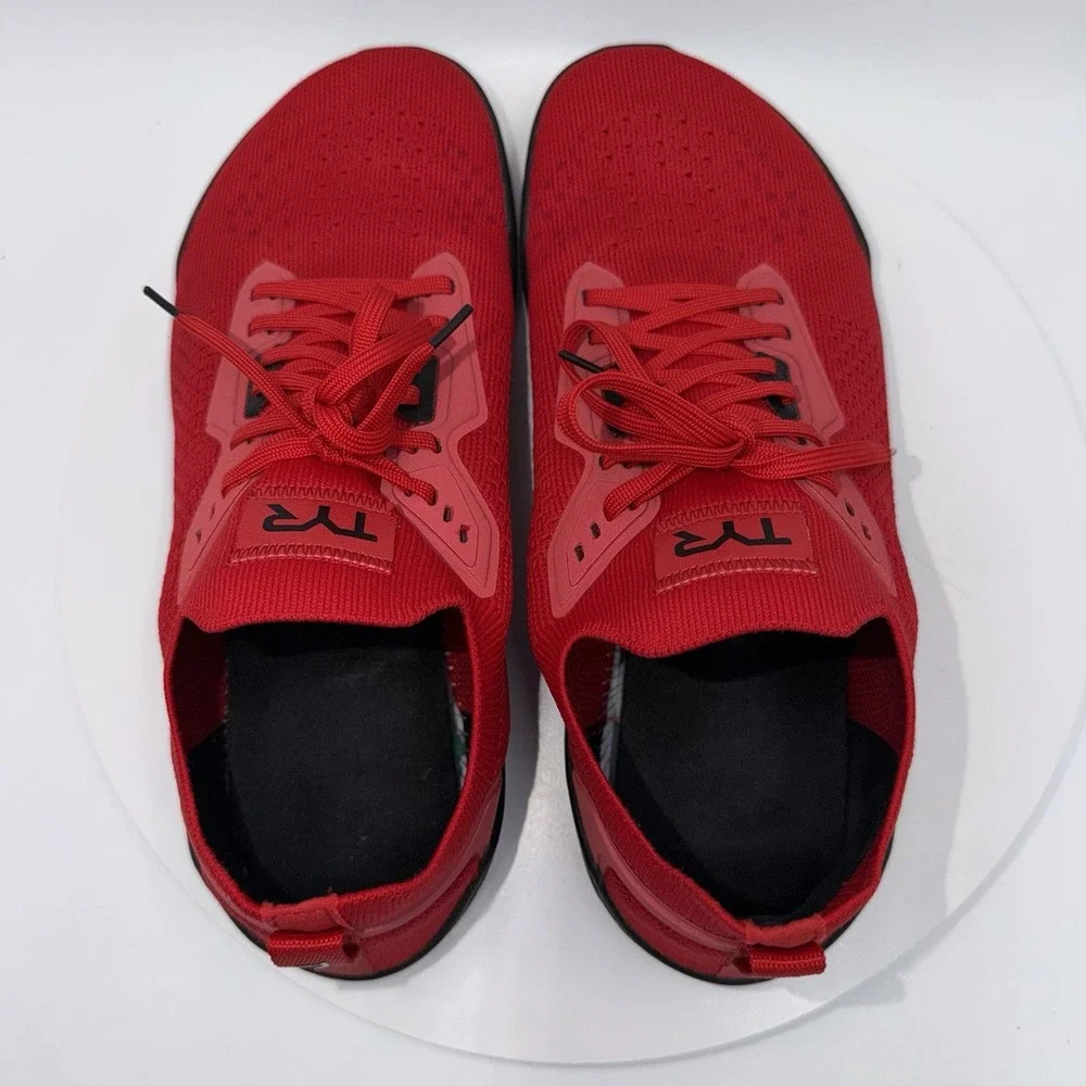 TYR Drop Zero Barefoot Trainer Red Knit Mens Size 10.5